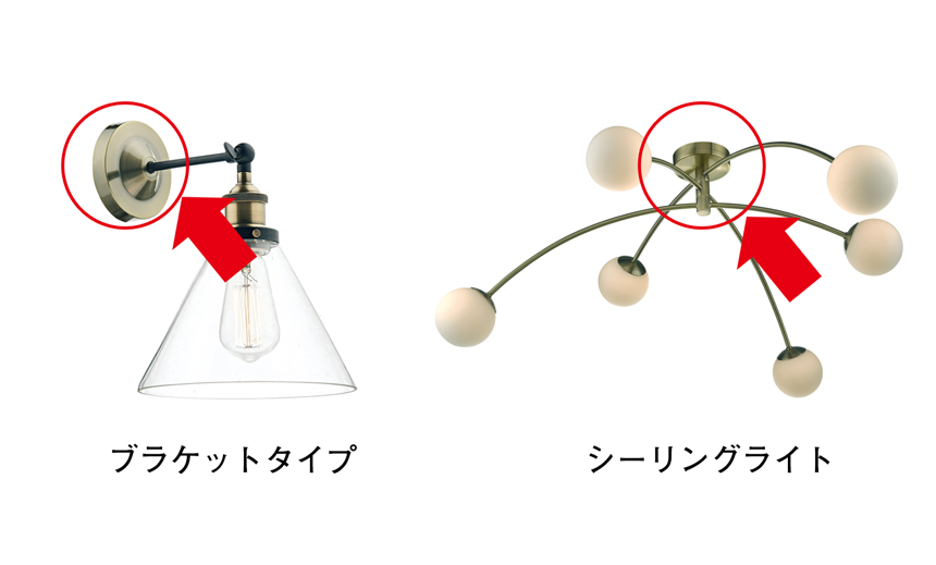 ブラケットライト、シーリングライト