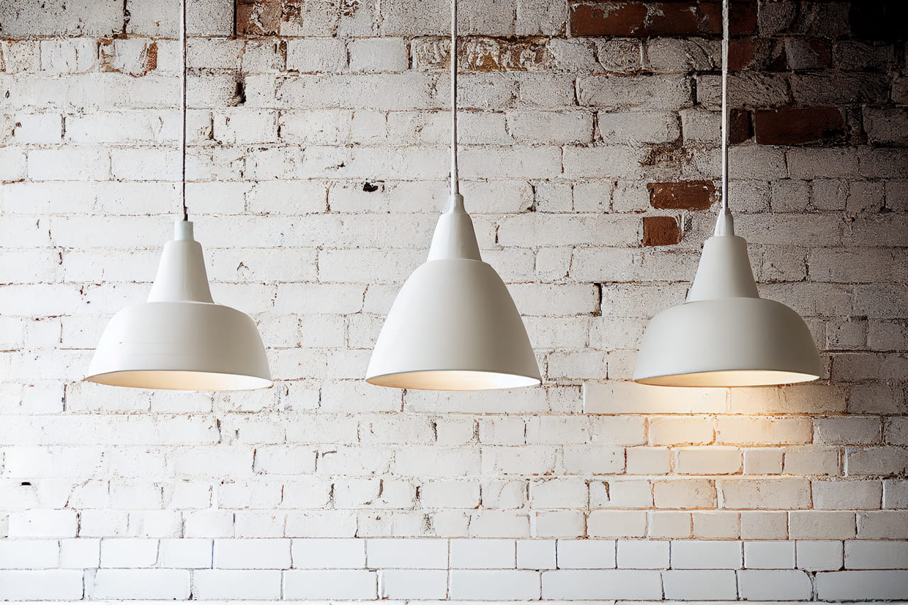 ホワイト ペンダントライト 多層構造