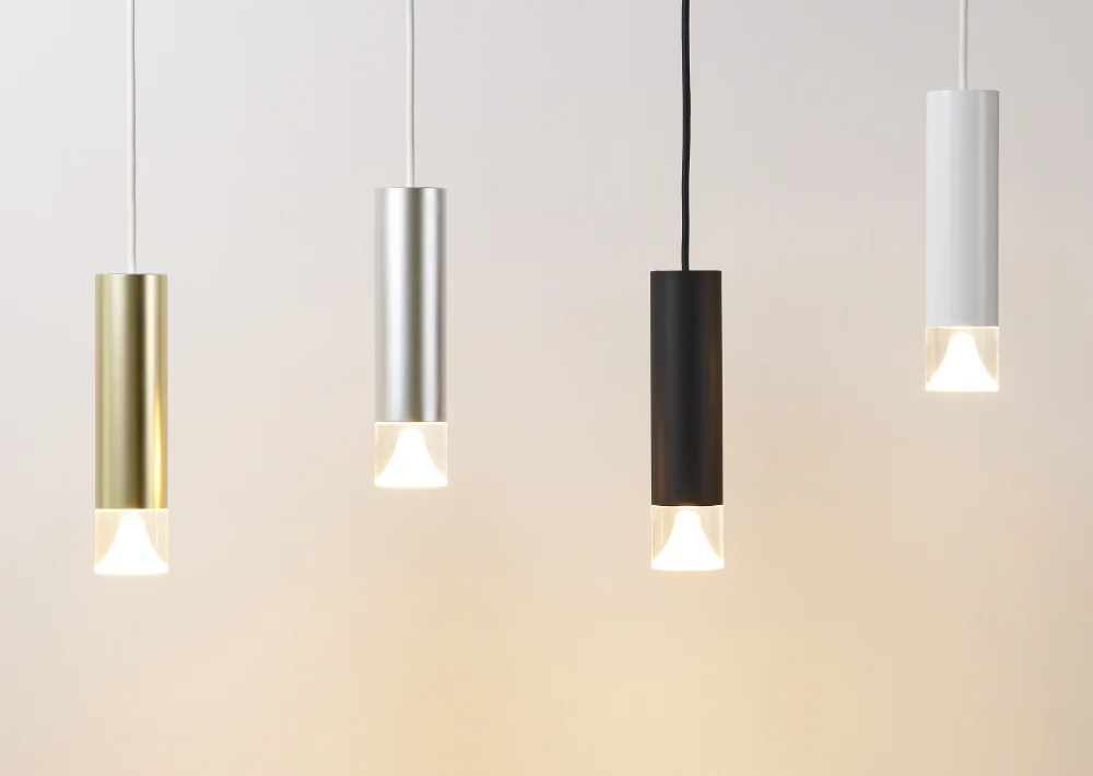 LLEDアクリルカバー付き 円筒ペンダントライト MPN06 引掛けシーリング/ダクトレール